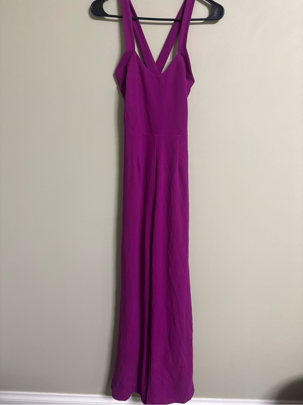 Lulus Magenta Purple Fuscia Size Small Cross Cross Jumpsuit New